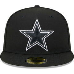 Dallas Cowboys New Era Main Patch 59FIFTY Fitted Hat Black - NFL