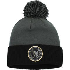 Vegas Golden Knights adidas Women's Laurel Cuffed Knit Hat with Pom Gray