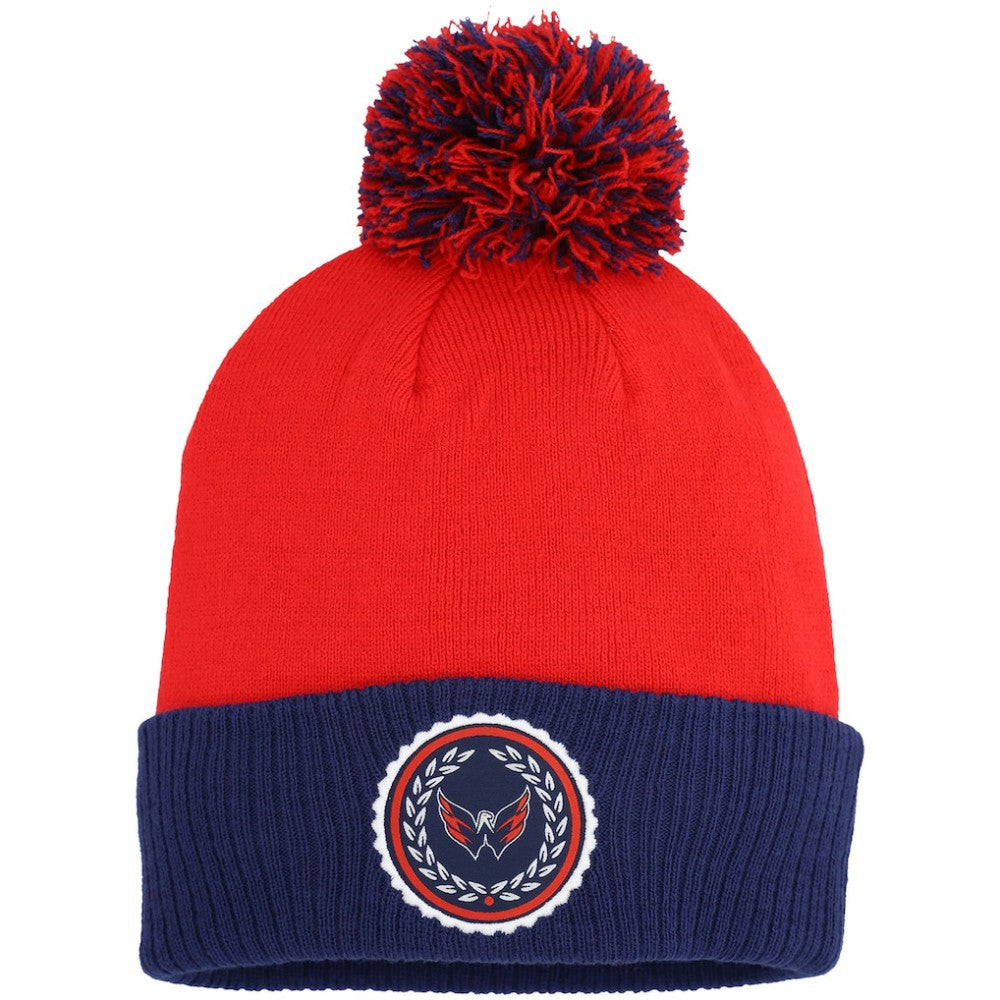 Washington Capitals adidas Women's Laurel Cuffed Knit Hat with Pom Red