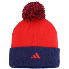 Washington Capitals adidas Women's Laurel Cuffed Knit Hat with Pom Red