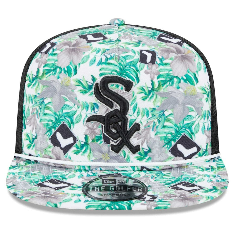 Chicago White Sox New Era Tropic Floral Golfer Lightly Structured Snapback Hat Near Me
