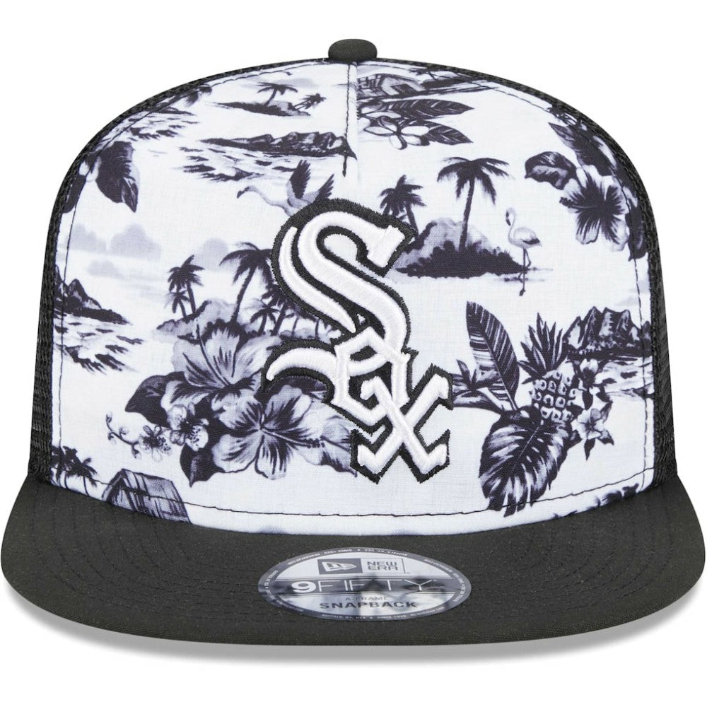 Chicago White Sox New Era Vacay 2.0 A-Frame Trucker 9FIFTY Snapback Hat On Sale