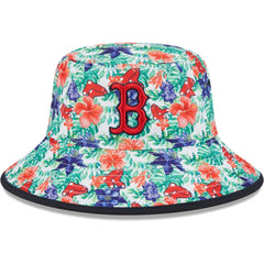 Boston Red Sox New Era Tropic Floral Bucket Hat Lifestyle
