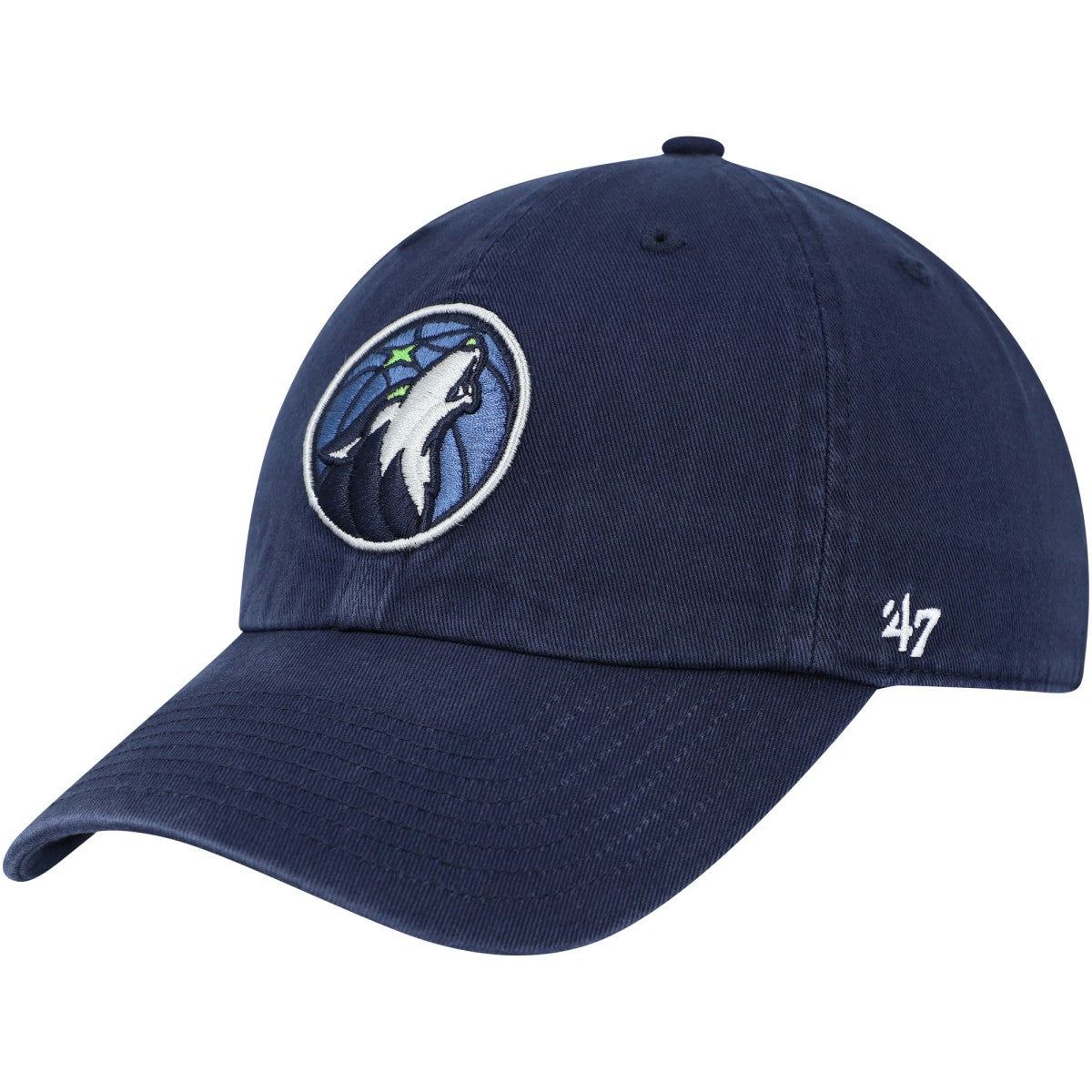 47 brand - Minnesota Timberwolves '47 Core Logo Clean Up Adjustable Hat - Navy