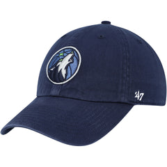 47 brand - Minnesota Timberwolves '47 Core Logo Clean Up Adjustable Hat - Navy