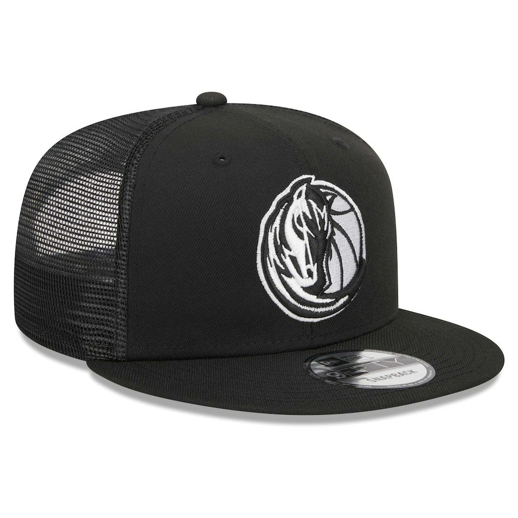 New Era - Dallas Mavericks 9FIFTY Snapback Trucker Hat - Black