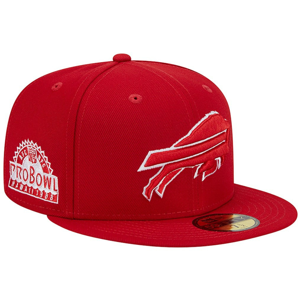 Buffalo Bills New Era 1998 Hawaii Pro Bowl Main Patch 59FIFTY Fitted Hat Scarlet - NFL