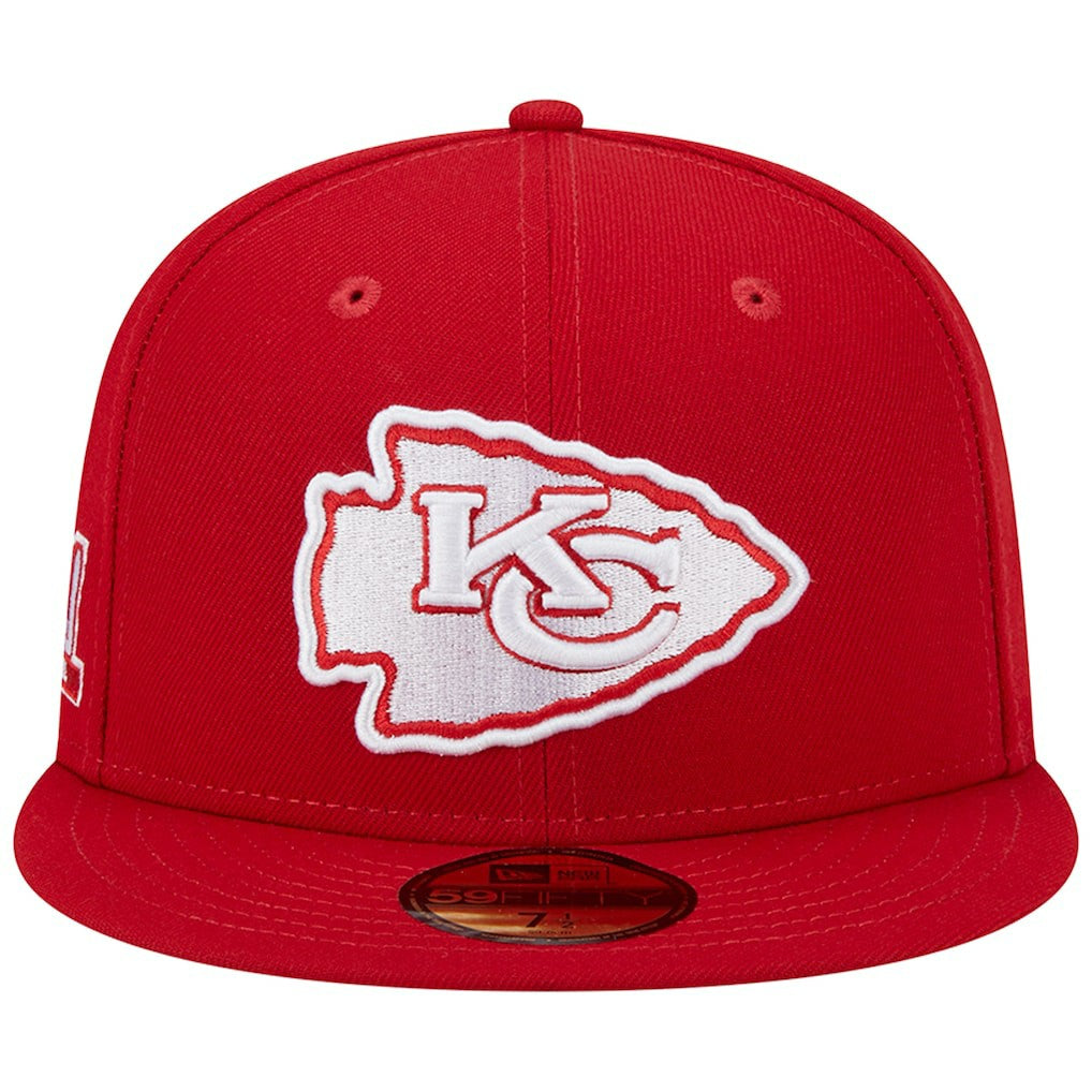 Kansas City Chiefs New Era Super Bowl LIV Main Patch 59FIFTY Fitted Hat Scarlet - NFL