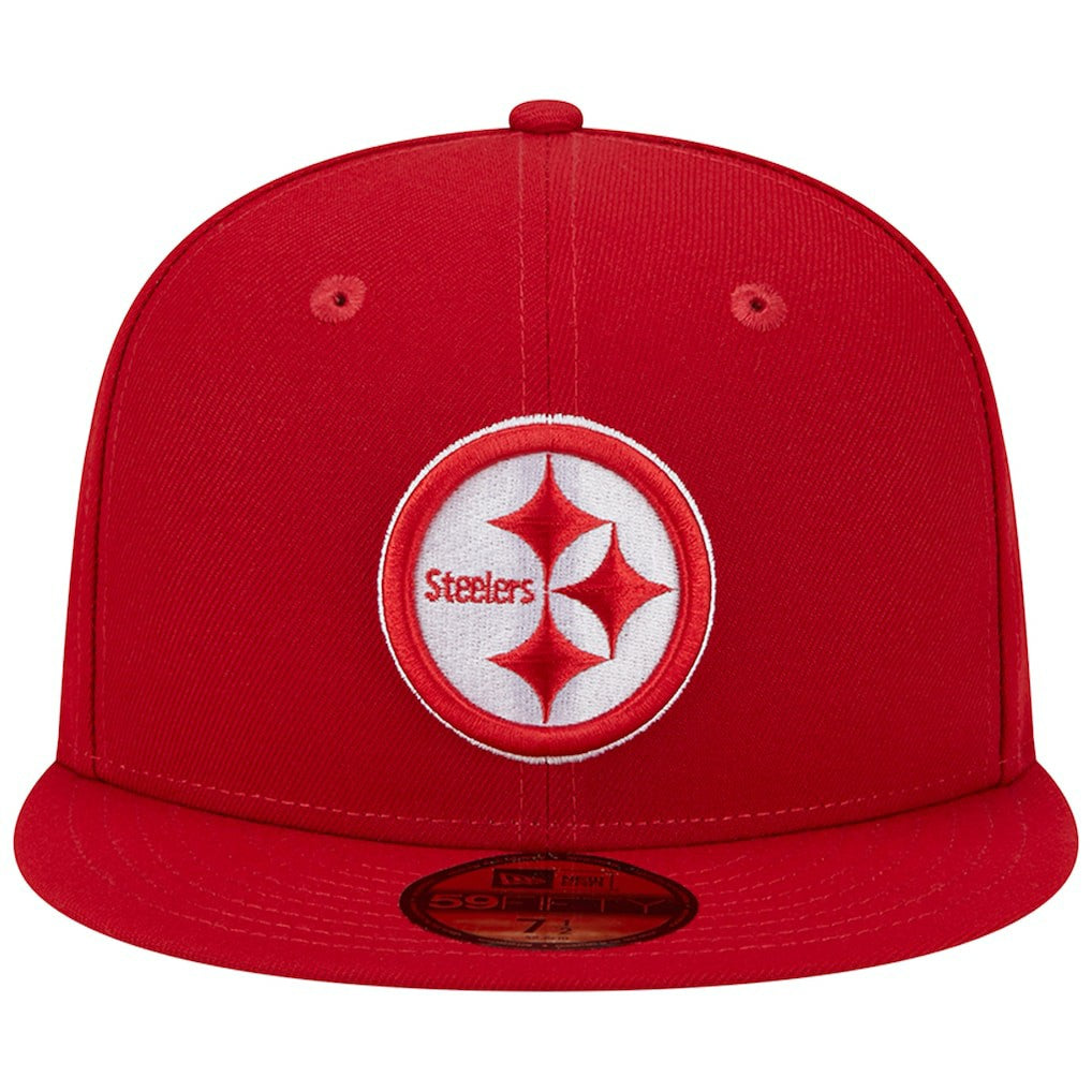 Pittsburgh Steelers New Era Super Bowl XLIII Main Patch 59FIFTY Fitted Hat Scarlet - NFL