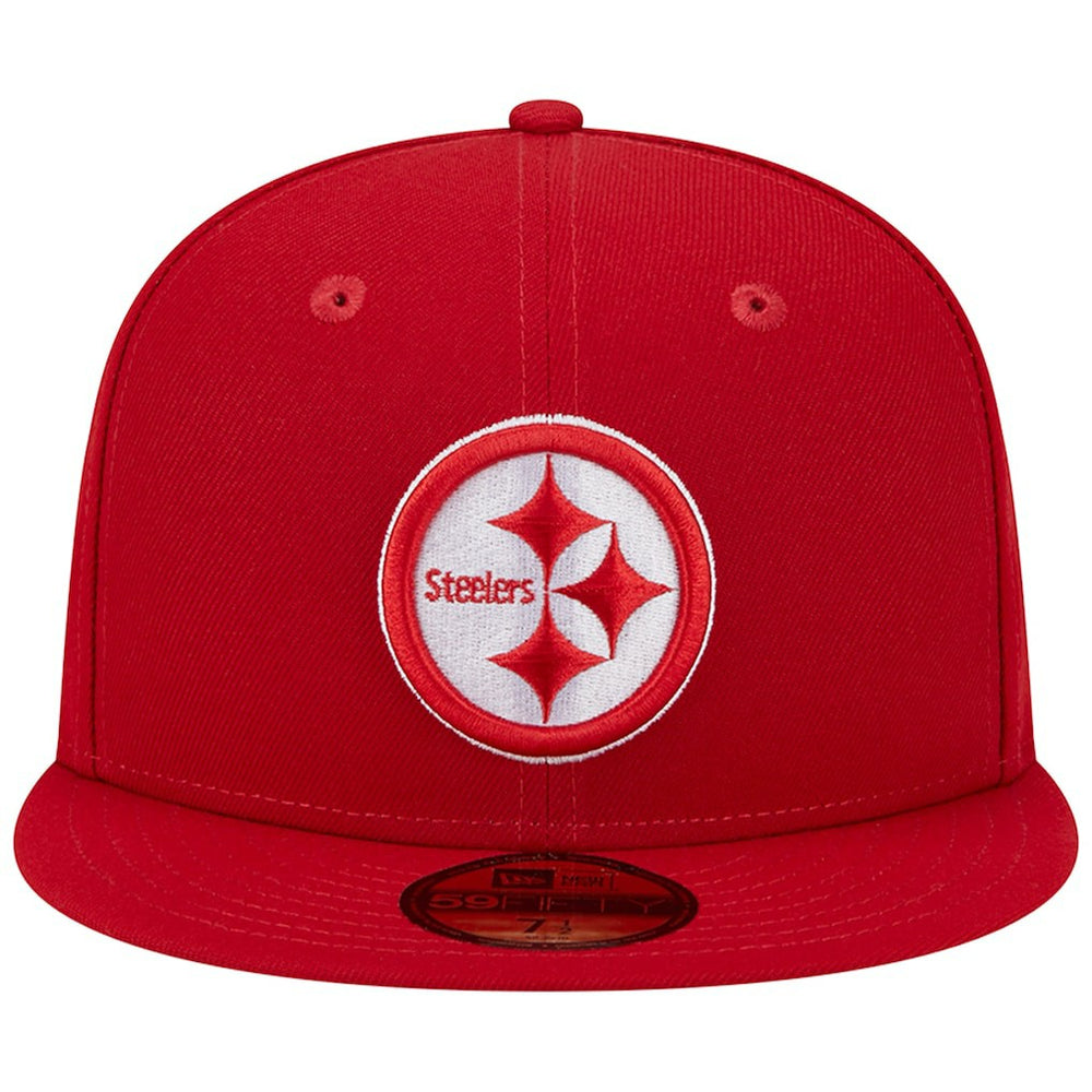 Pittsburgh Steelers New Era Super Bowl XLIII Main Patch 59FIFTY Fitted Hat Scarlet - NFL