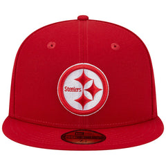 Pittsburgh Steelers New Era Super Bowl XLIII Main Patch 59FIFTY Fitted Hat Scarlet - NFL