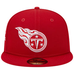 Tennessee Titans New Era 15 Years Main Patch 59FIFTY Fitted Hat Scarlet - NFL