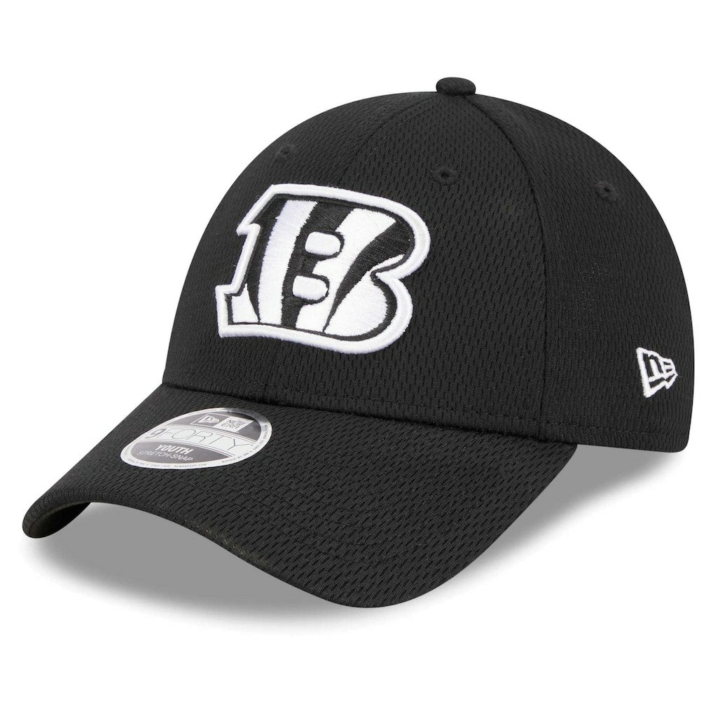 Cincinnati Bengals New Era Youth Main B-Dub 9FORTY Adjustable Hat Black - NFL
