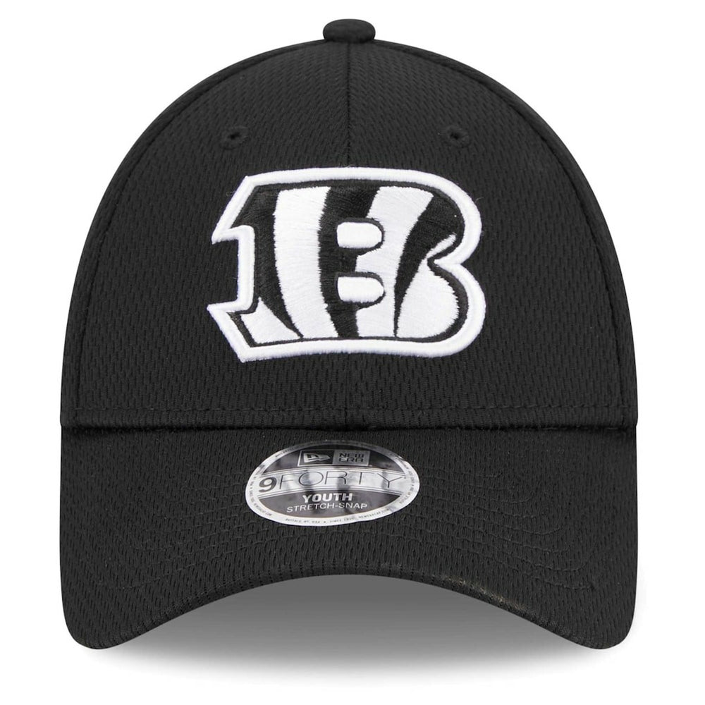 Cincinnati Bengals New Era Youth Main B-Dub 9FORTY Adjustable Hat Black - NFL