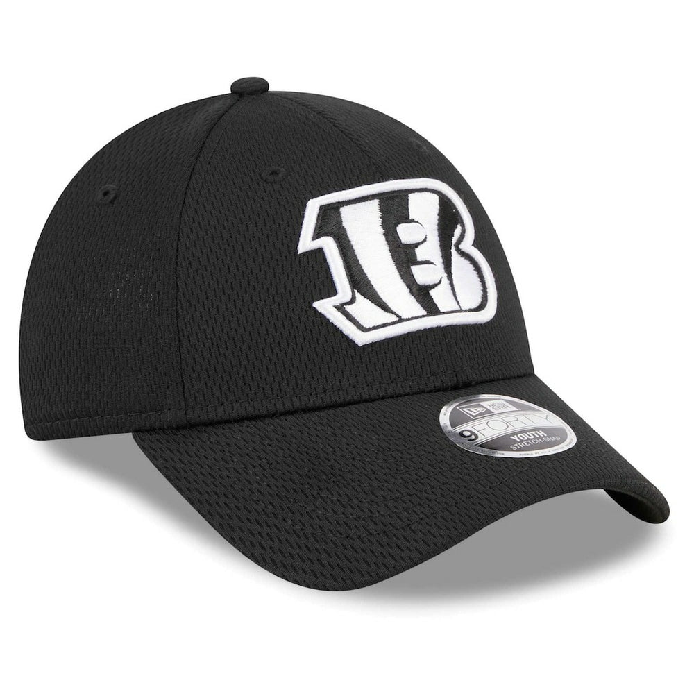 Cincinnati Bengals New Era Youth Main B-Dub 9FORTY Adjustable Hat Black - NFL