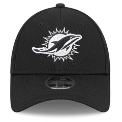 Miami Dolphins New Era Youth Main B-Dub 9FORTY Adjustable Hat Black - NFL