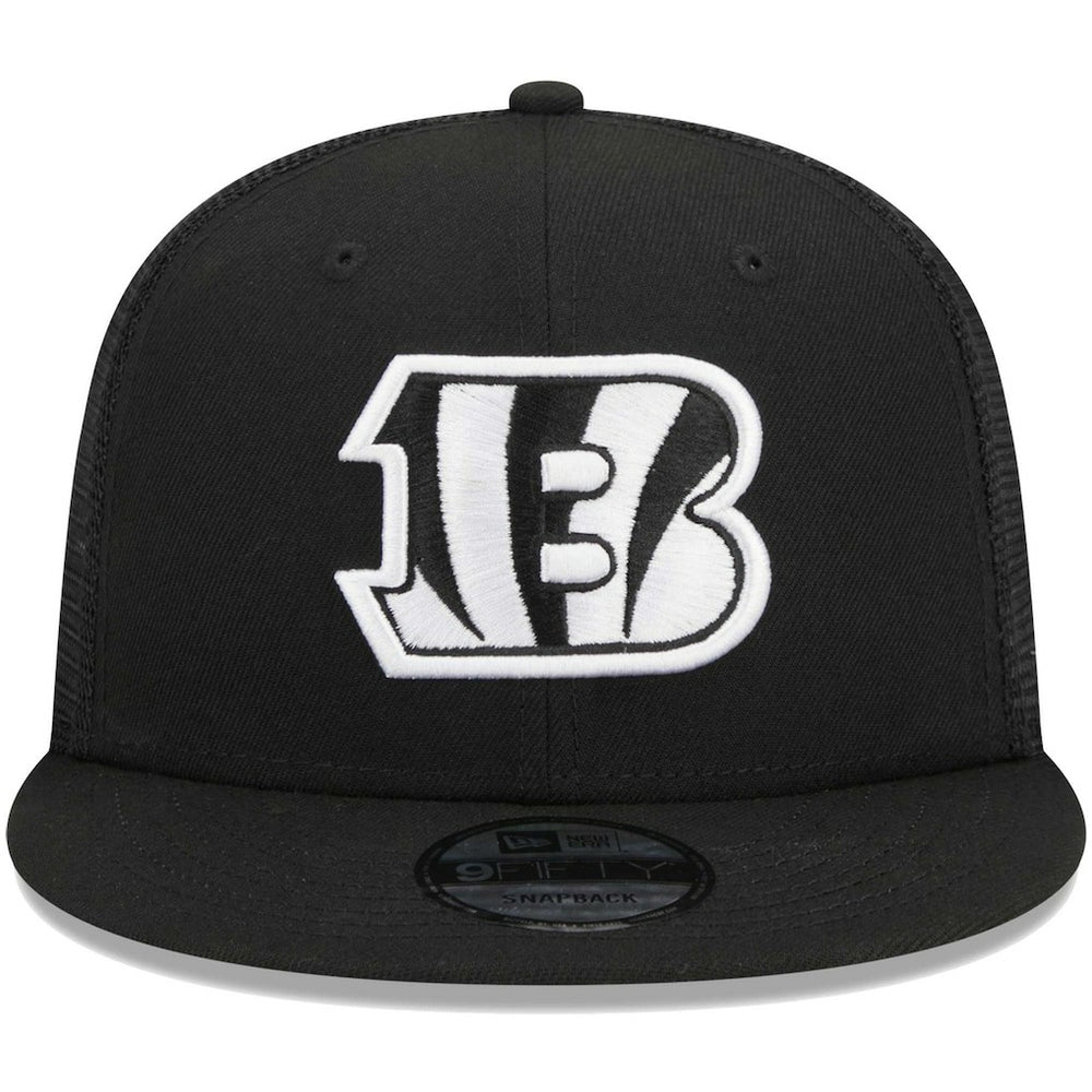 Cincinnati Bengals New Era Main Trucker 9FIFTY Snapback Hat Black - NFL