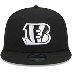 Cincinnati Bengals New Era Main Trucker 9FIFTY Snapback Hat Black - NFL