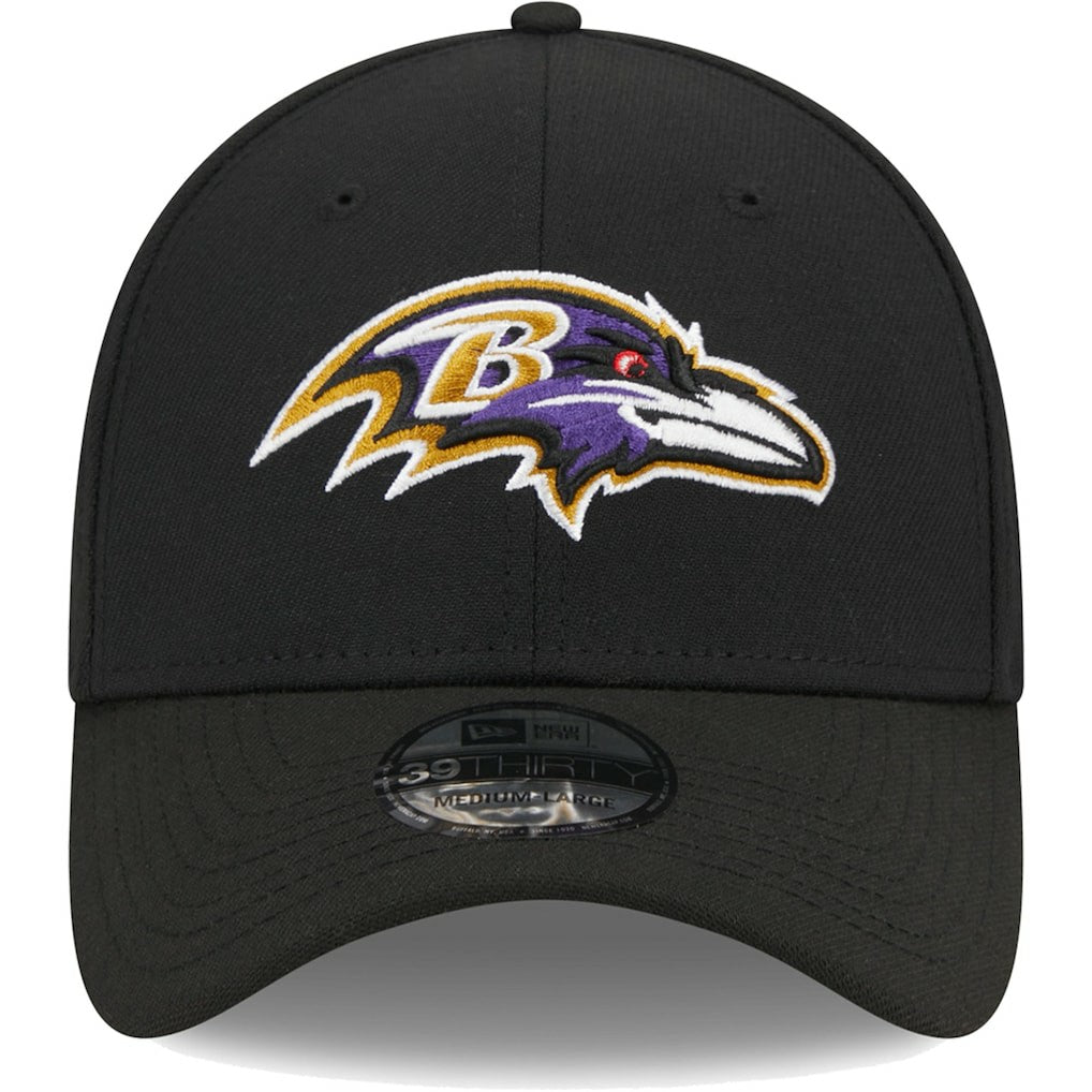 Baltimore Ravens New Era Main 39THIRTY Flex Hat Black - NFL