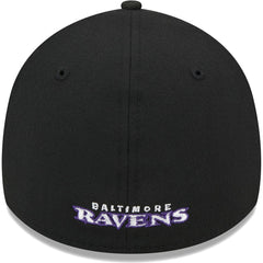 Baltimore Ravens New Era Main 39THIRTY Flex Hat Black - NFL