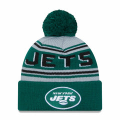 New York Jets New Era Main Cuffed Knit Hat with Pom Green - NFL