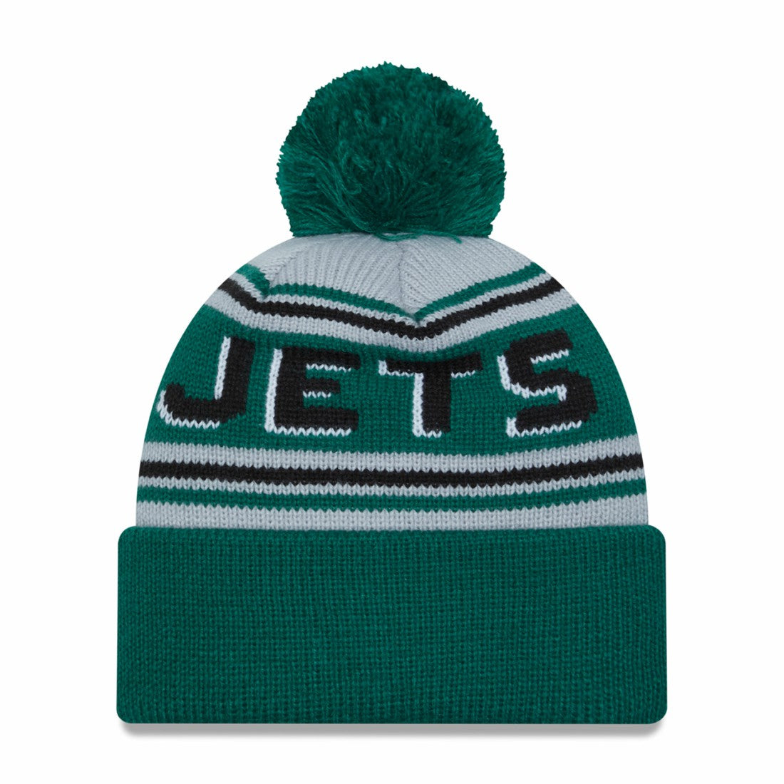 New York Jets New Era Main Cuffed Knit Hat with Pom Green - NFL
