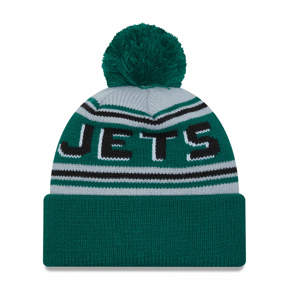 New York Jets New Era Main Cuffed Knit Hat with Pom Green - NFL