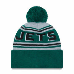 New York Jets New Era Main Cuffed Knit Hat with Pom Green - NFL