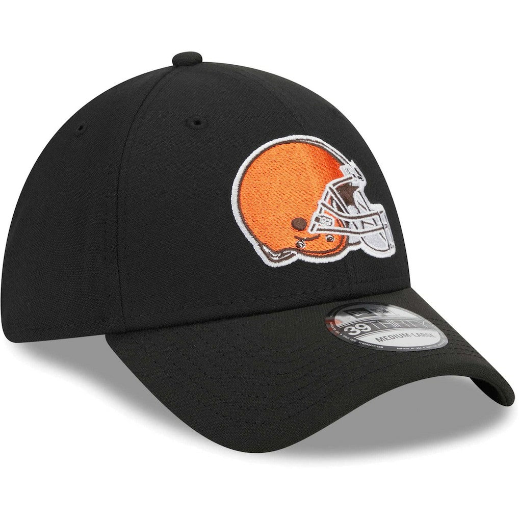 Cleveland Browns New Era Main 39THIRTY Flex Hat Black - NFL