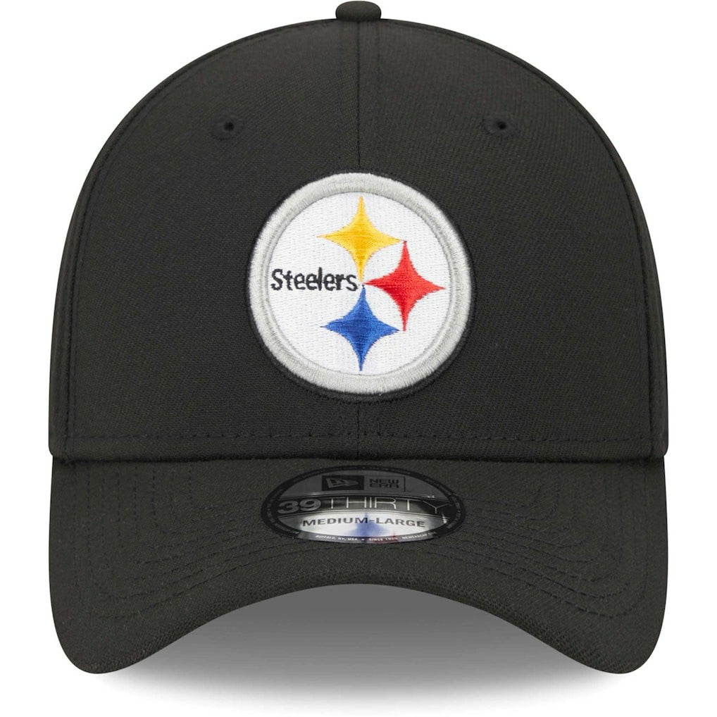Pittsburgh Steelers New Era Main 39THIRTY Flex Hat Black - NFL