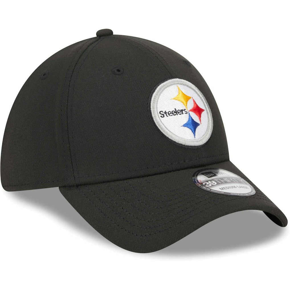 Pittsburgh Steelers New Era Main 39THIRTY Flex Hat Black - NFL
