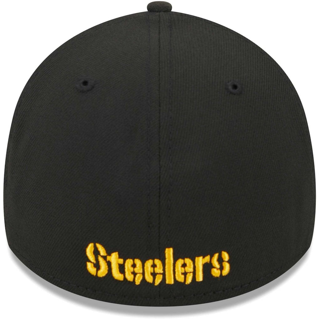 Pittsburgh Steelers New Era Main 39THIRTY Flex Hat Black - NFL