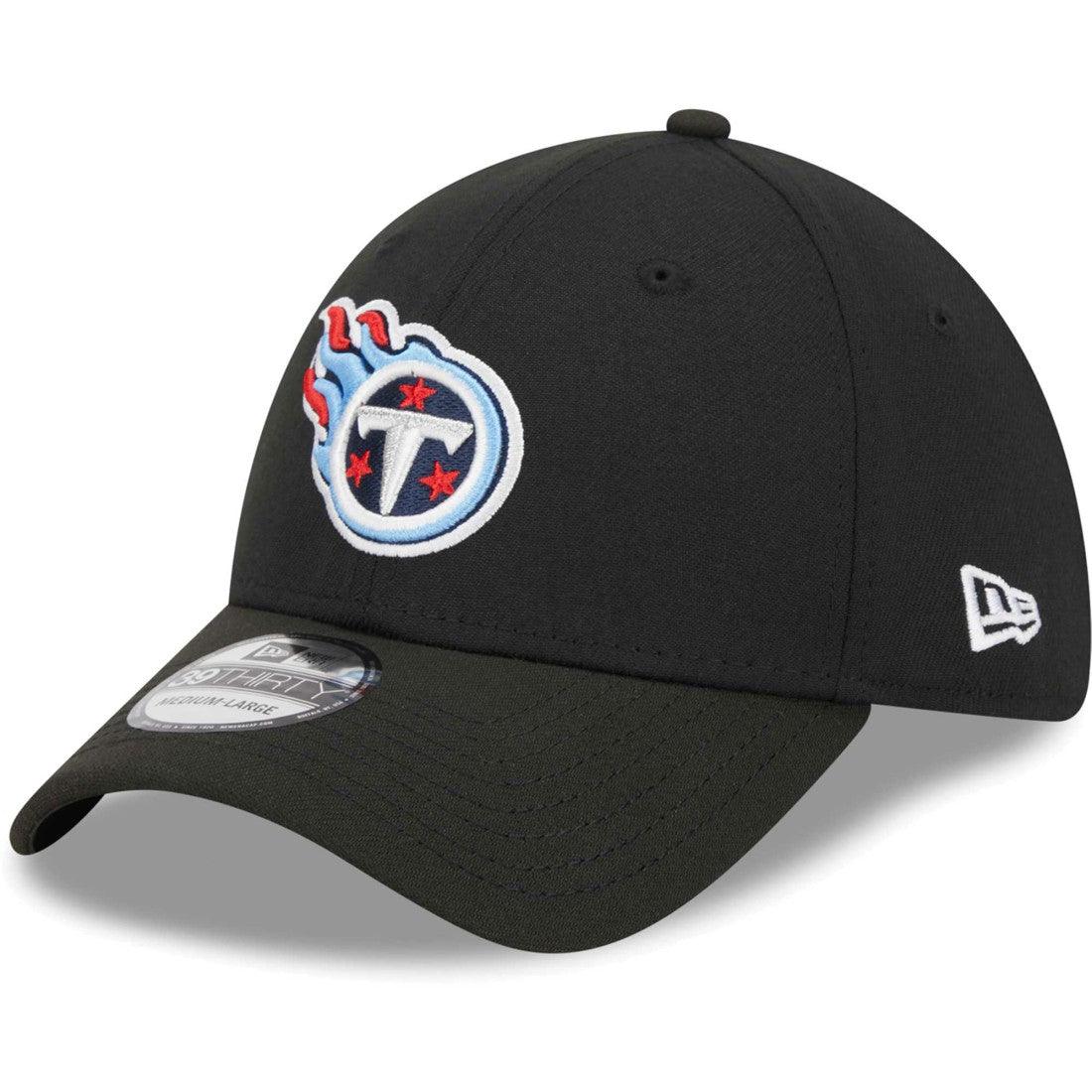 Tennessee Titans New Era Main 39THIRTY Flex Hat Black - NFL
