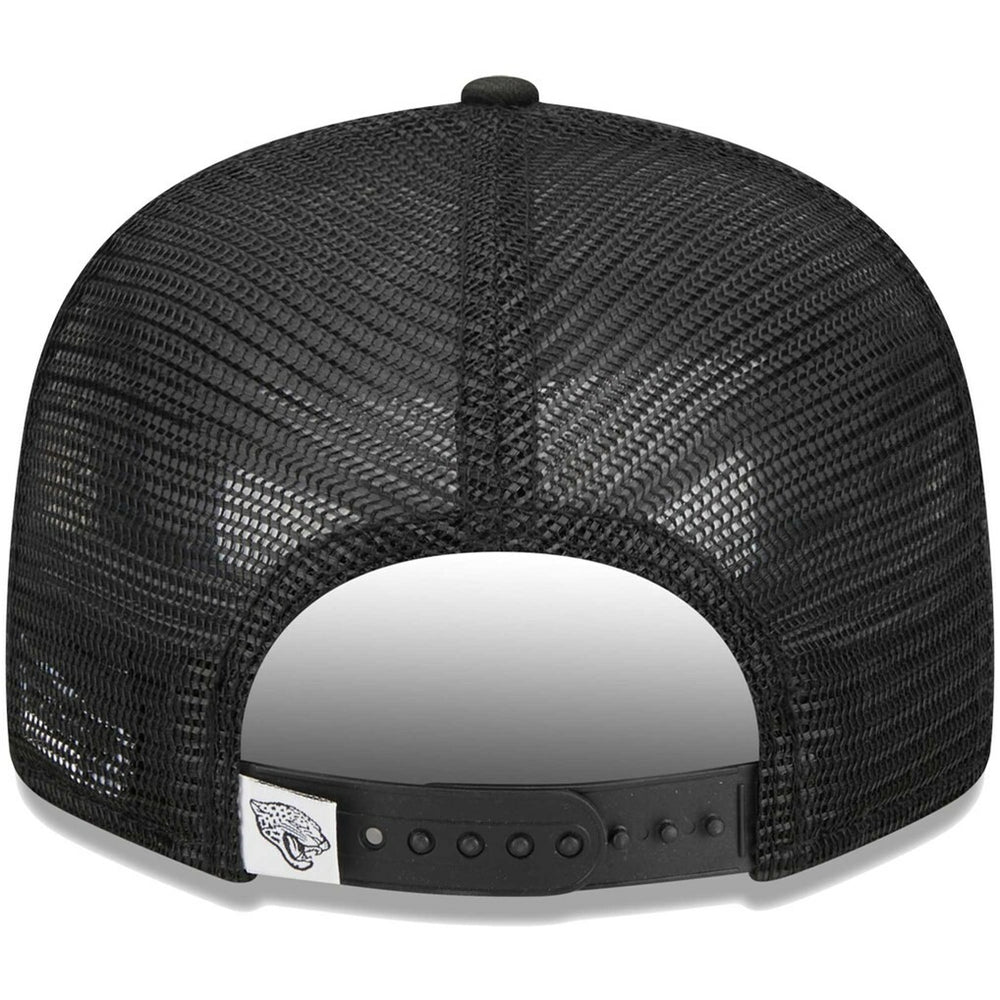 Jacksonville Jaguars New Era Main Trucker 9FIFTY Snapback Hat Black - NFL