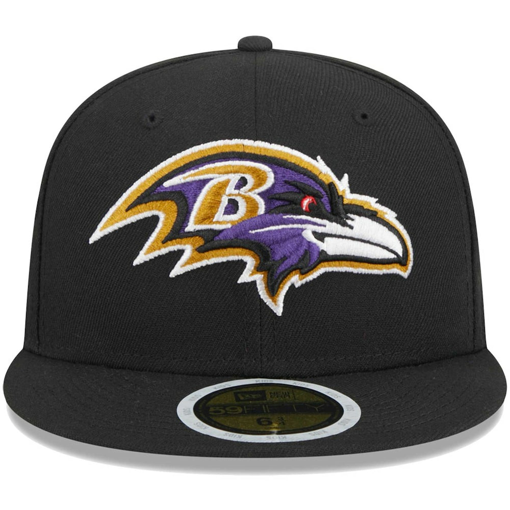 Baltimore Ravens New Era Youth Main 59FIFTY Fitted Hat Black - NFL