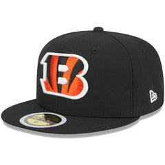 Cincinnati Bengals New Era Youth Main 59FIFTY Fitted Hat Black - NFL