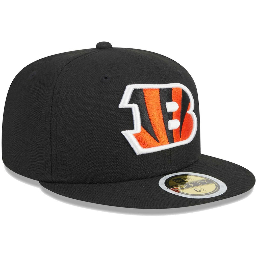 Cincinnati Bengals New Era Youth Main 59FIFTY Fitted Hat Black - NFL