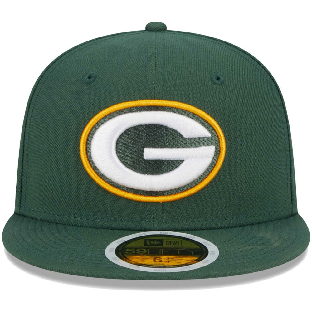 Green Bay Packers New Era Youth Main 59FIFTY Fitted Hat Green - NFL