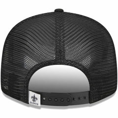 New Orleans Saints New Era Main Trucker 9FIFTY Snapback Hat Black - NFL