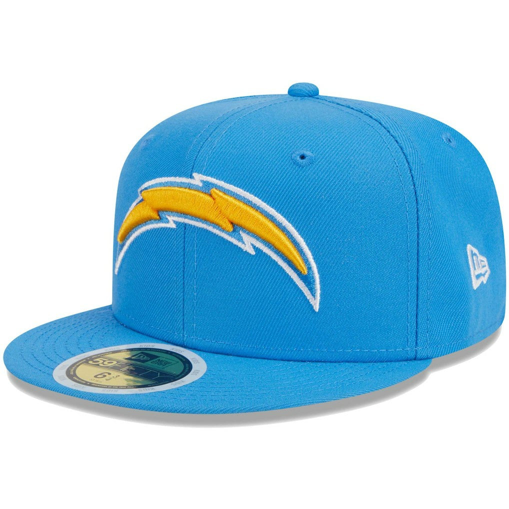 Los Angeles Chargers New Era Youth Main 59FIFTY Fitted Hat Powder Blue - NFL