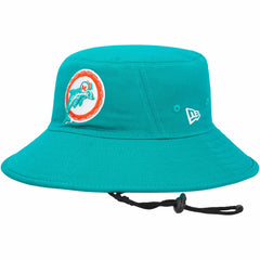 Miami Dolphins New Era Throwback Logo Main Bucket Hat Aqua - NFL