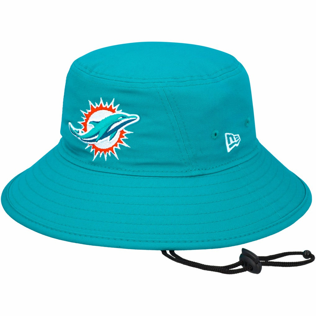 Miami Dolphins New Era Main Bucket Hat Aqua - NFL