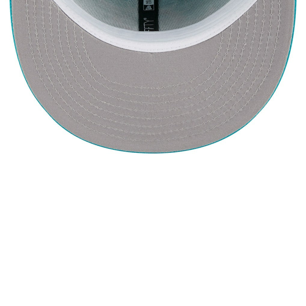 Miami Dolphins New Era Youth Main 59FIFTY Fitted Hat Aqua - NFL