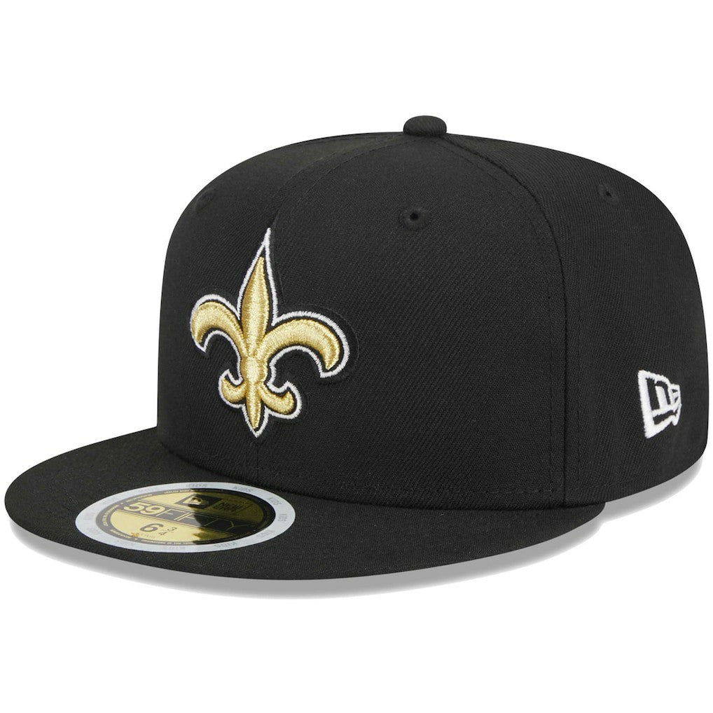 New Orleans Saints New Era Youth Main 59FIFTY Fitted Hat Black - NFL