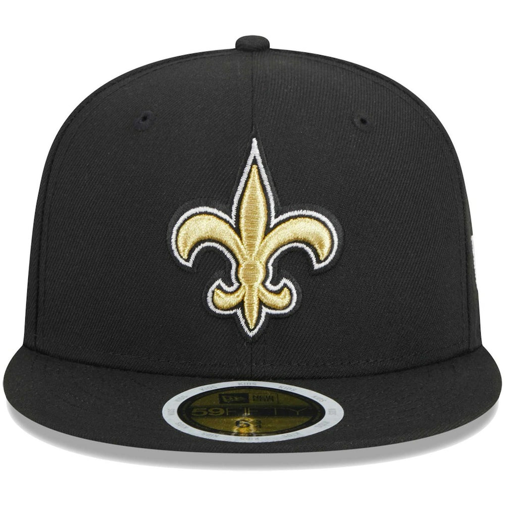 New Orleans Saints New Era Youth Main 59FIFTY Fitted Hat Black - NFL
