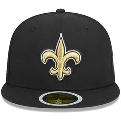 New Orleans Saints New Era Youth Main 59FIFTY Fitted Hat Black - NFL