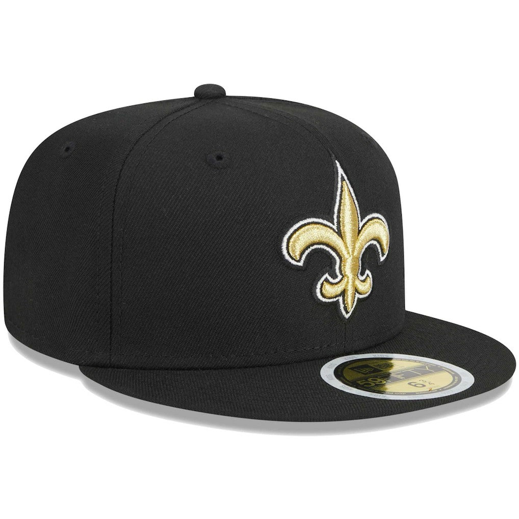 New Orleans Saints New Era Youth Main 59FIFTY Fitted Hat Black - NFL