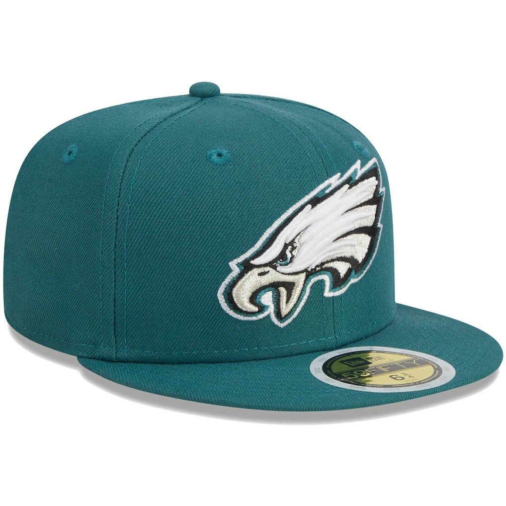 Philadelphia Eagles New Era Youth Main 59FIFTY Fitted Hat Midnight Green - NFL