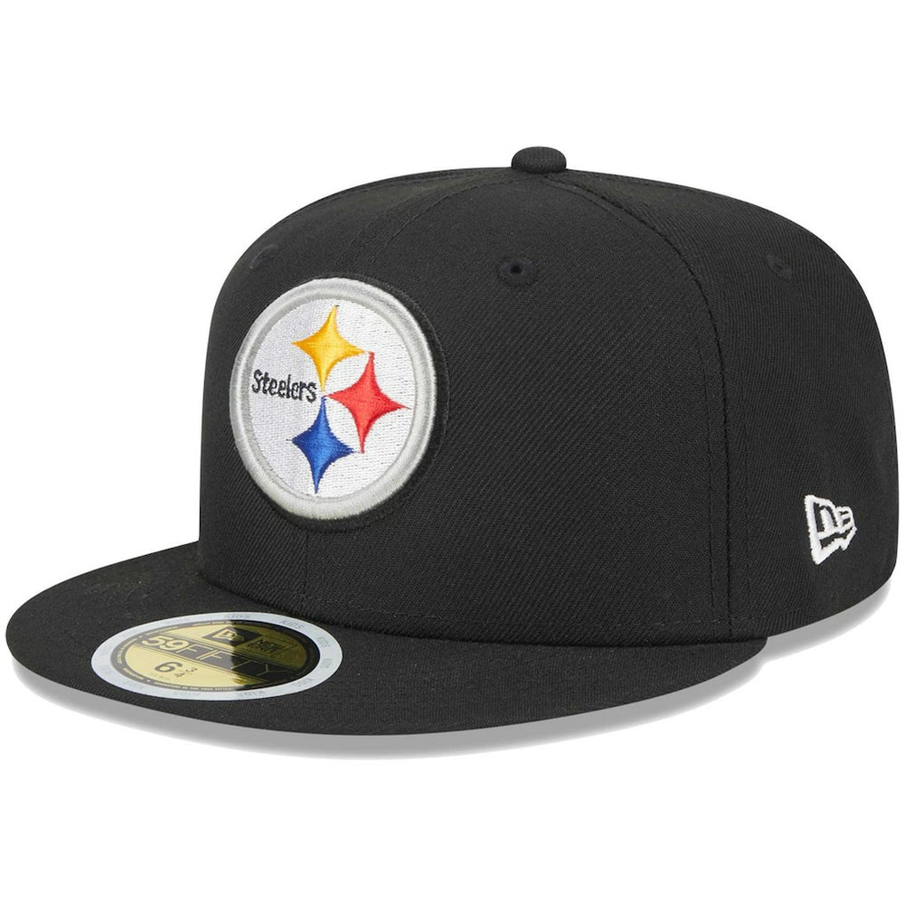 Pittsburgh Steelers New Era Youth Main 59FIFTY Fitted Hat Black - NFL