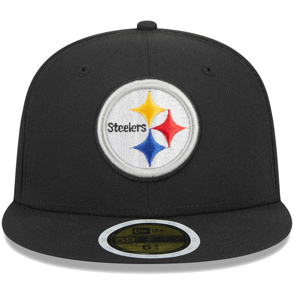 Pittsburgh Steelers New Era Youth Main 59FIFTY Fitted Hat Black - NFL